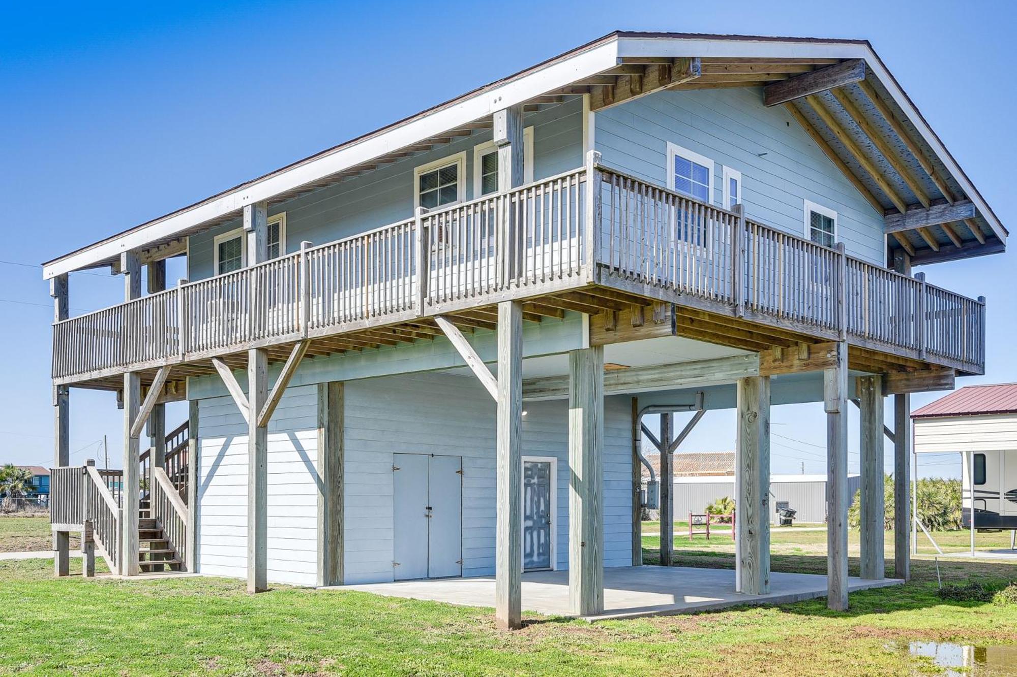 Crystal Beach Home With 2 Grills Walk To Shore! Luaran gambar